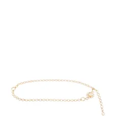 Цепочный пояс с цветами и цирконами