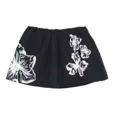 Мини-юбка А-силуэта с цветочным принтом