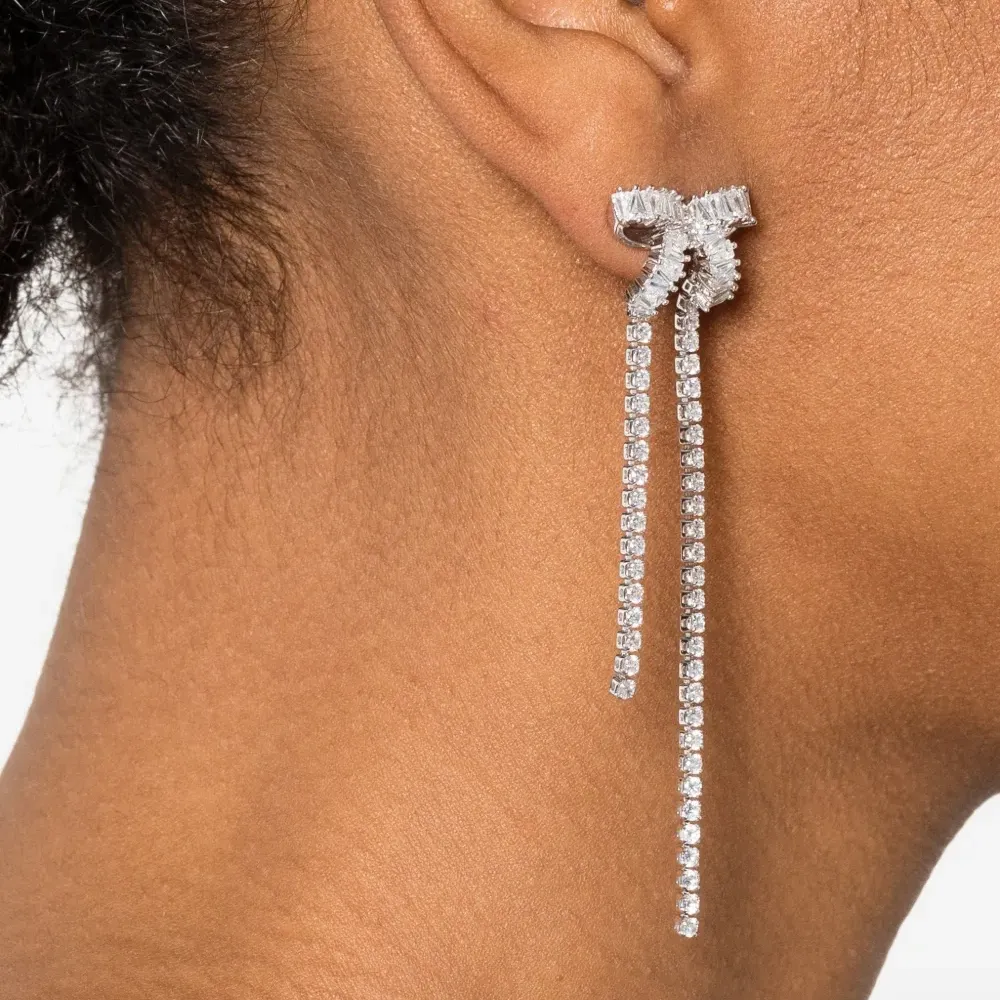 Серьги с бантом