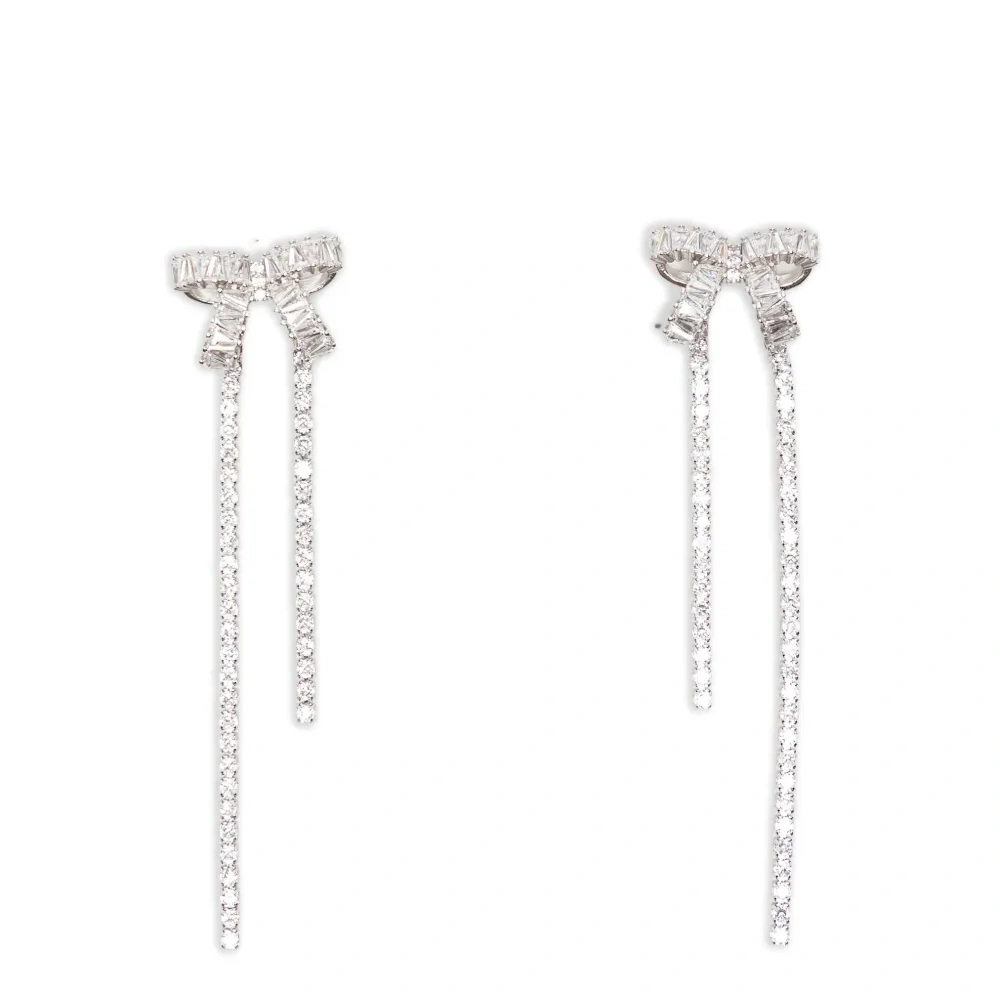 Серьги с бантом