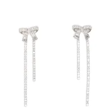 Серьги с бантом