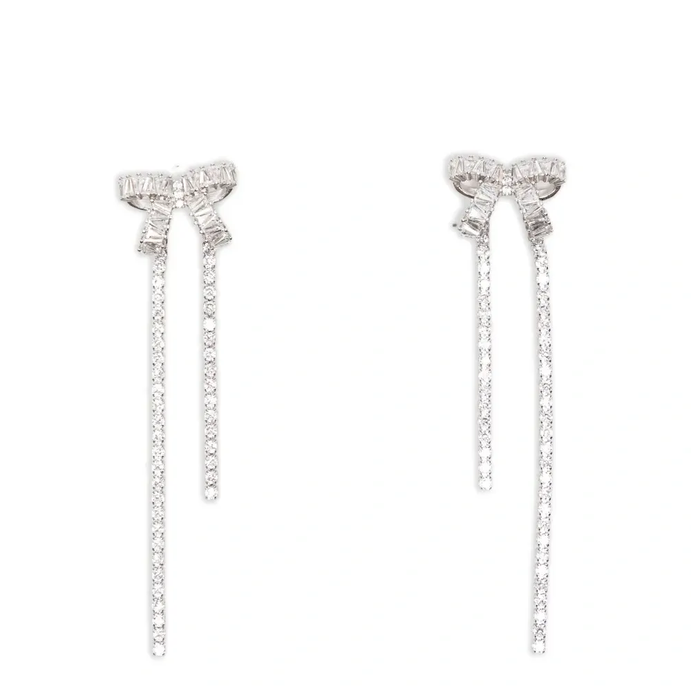 Серьги с бантом