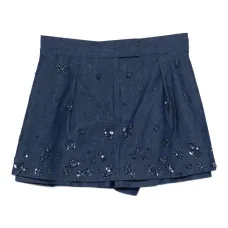 Короткие шорты с пайетками