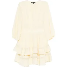 Ярусное платье миди с оборками