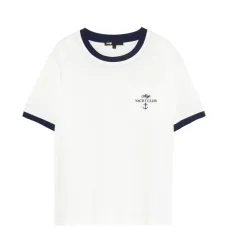 Футболка с контрастной отделкой