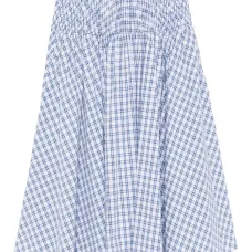 Клетчатая юбка миди А-силуэта