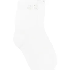 Носки, украшенные жемчугом