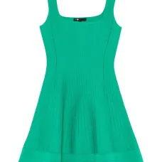 Платье мини с квадратным вырезом