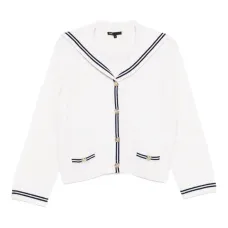 Полосатый кардиган на пуговицах