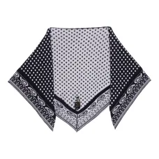 Бандана-шарф в горошек