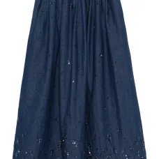 Юбка А-силуэта с пайетками