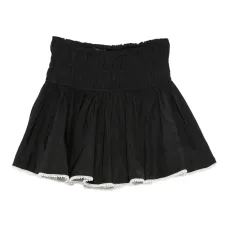 Юбка мини с искусственным жемчугом