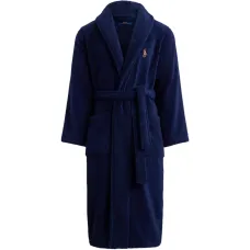 Халат с вышитым логотипом