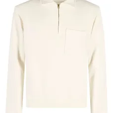 Толстовка с воротником на молнии и нагрудным карманом