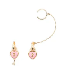 Серьги в форме сердца