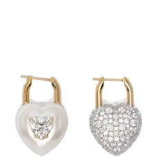 Серьги в форме сердца