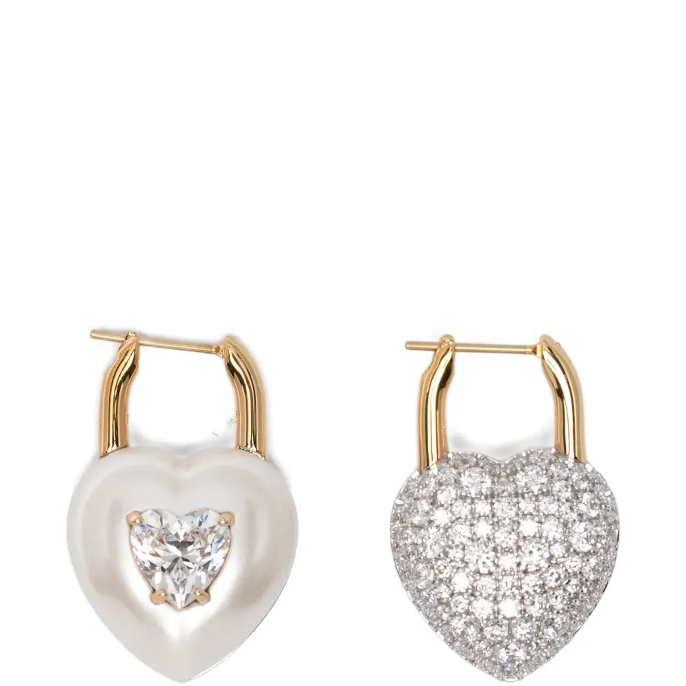 Серьги в форме сердца Серьги в форме сердца