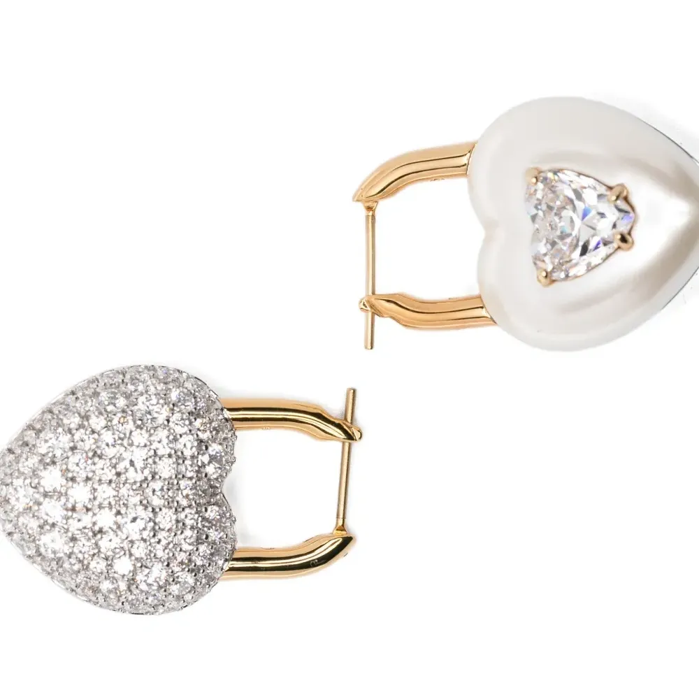 Серьги в форме сердца Серьги в форме сердца