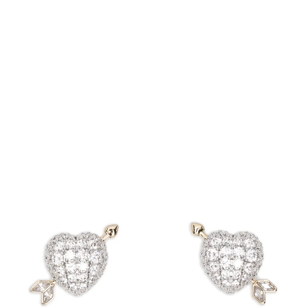 Серьги в форме сердца