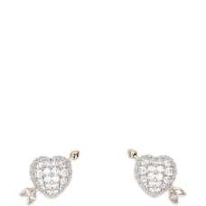 Серьги в форме сердца