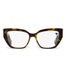 Расклешенные очки в прямоугольной оправе