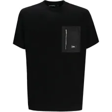 Футболка с круглым вырезом и карманом