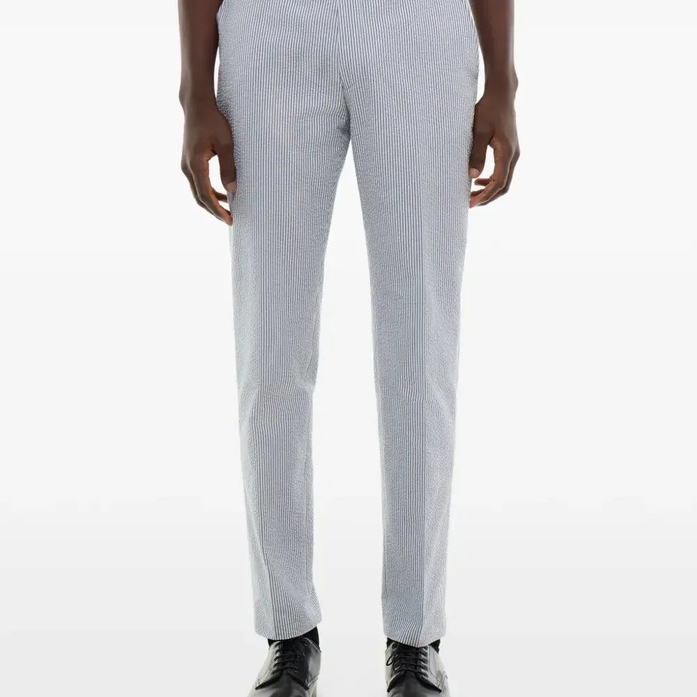 Брюки прямого кроя в полоску