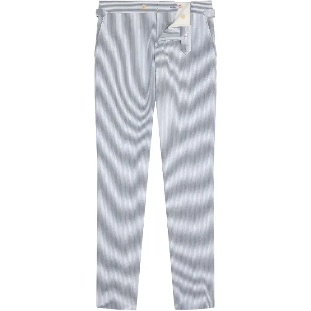 Брюки прямого кроя в полоску