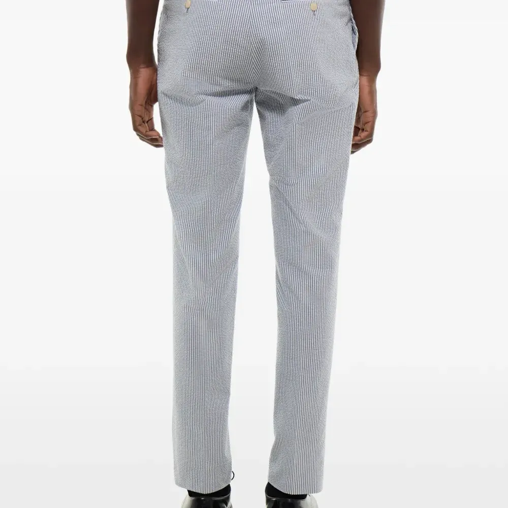 Брюки прямого кроя в полоску