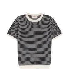Футболка в полоску с короткими рукавами Футболка в полоску с короткими рукавами