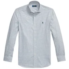 Рубашка в клетку с логотипом Polo Pony