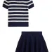 Комплект из топа и юбки в полоску Комплект из топа и юбки в полоску
