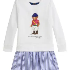 Платье Polo Bear с юбкой в полоску