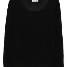 Трикотажный топ с круглым вырезом