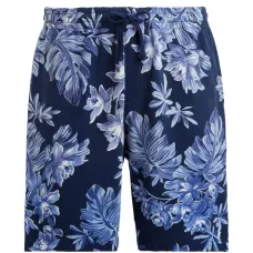 Шорты с цветочным принтом на завязке