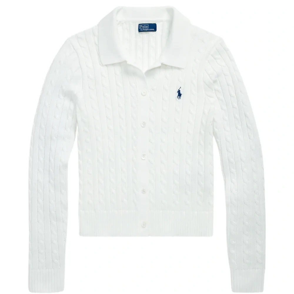 Кардиган с воротником и косичками