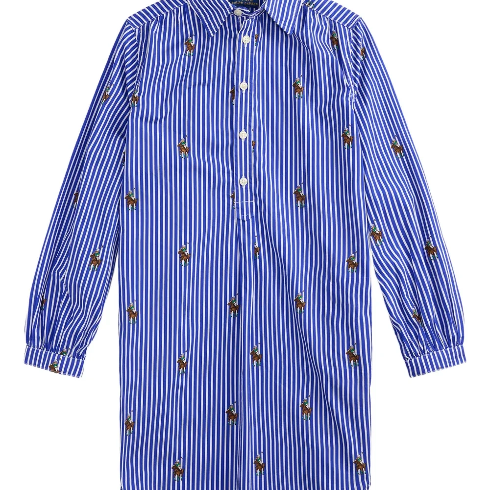 Платье-рубашка в полоску