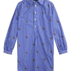 Платье-рубашка в полоску