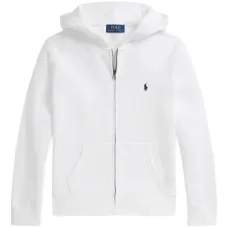 Худи на молнии с вышитым логотипом