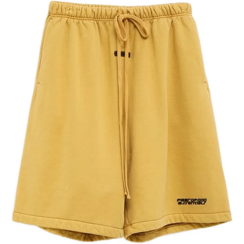 Свободные трикотажные шорты на завязках