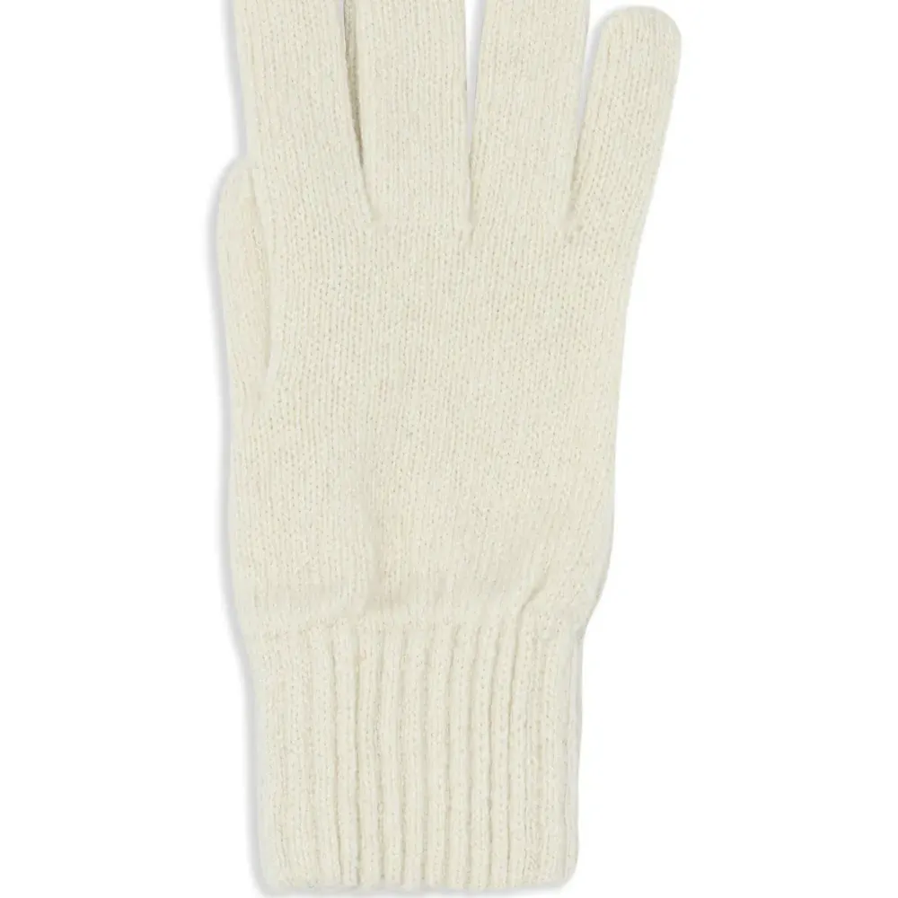 Перчатки с отделкой в рубчик