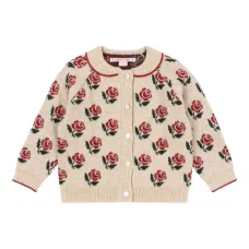 Топ на пуговицах с цветочным принтом