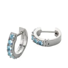 Декорированные серьги-кольца