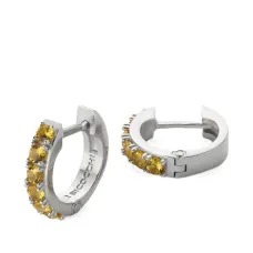 Декорированные серьги-кольца