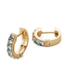 Декорированные серьги-кольца