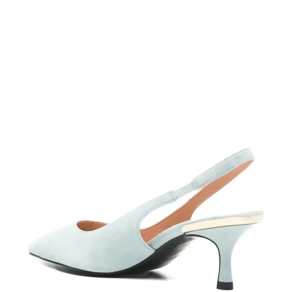 Кожаные туфли-слингбэки