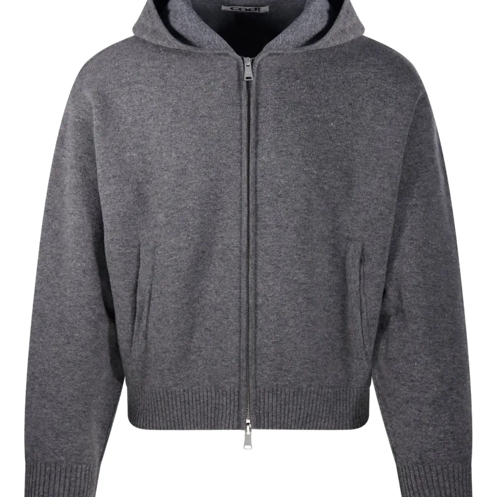 Трикотажное худи на молнии