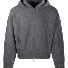 Трикотажное худи на молнии