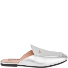 Мюли с эффектом металлик