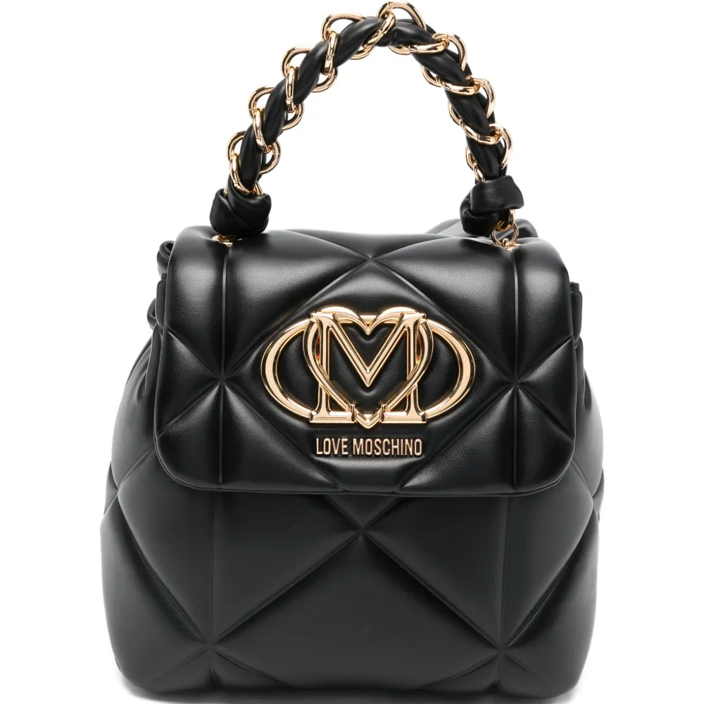 Стеганый рюкзак с логотипом